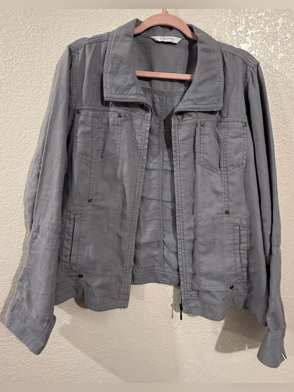 Relativity Light Gray Utility Jacket